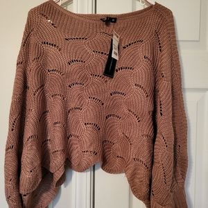 Mauve crop sweater
